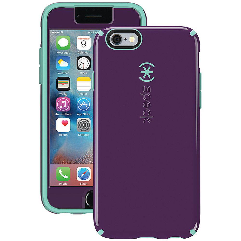 Speck IPhone 6 6s Candyshell Case Faceplate Acai Purple Aloe Green Speck Personal Electronic Cases