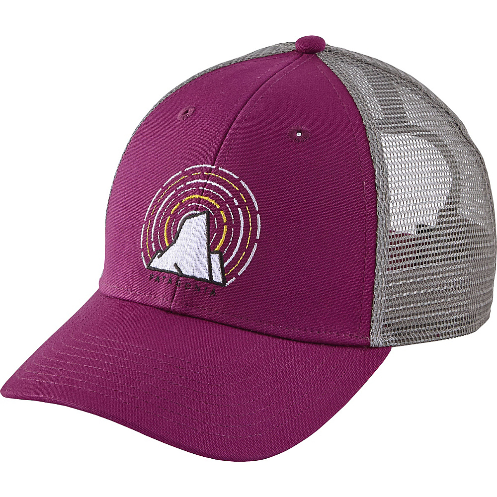 Patagonia Womens Long Exposure LoPro Trucker Hat Violet Red Patagonia Hats Gloves Scarves