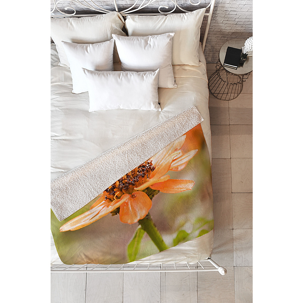DENY Designs Barbara Sherman Sherpa Fleece Blanket Wildflower Beauty DENY Designs Travel Pillows Blankets