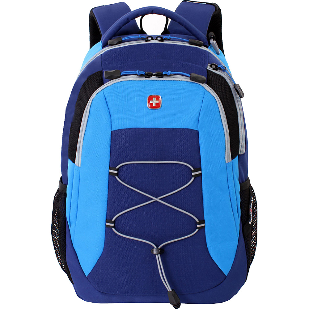 SwissGear Travel Gear SA5933 Laptop Backpack Navy Netting Cyan Trophy SwissGear Travel Gear Business Laptop Backpacks