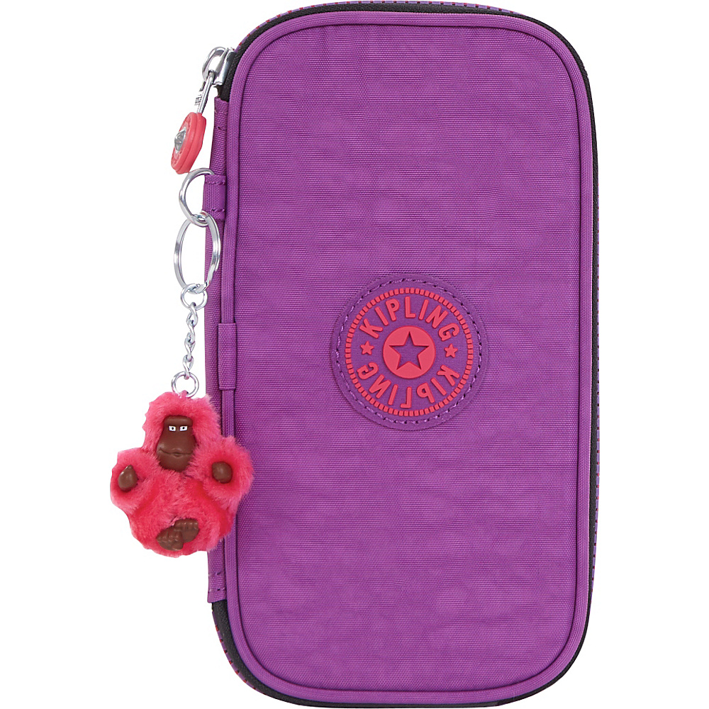 Kipling Kay Pencil Case Violet Purple Kipling Desk Top Accessories