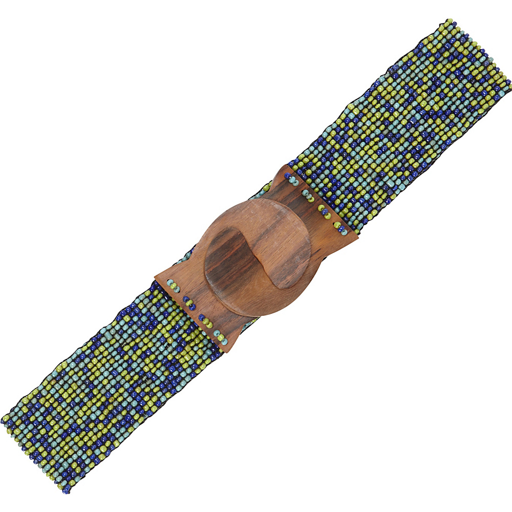 TLC you Stretch Beaded Belt Multi Blue Green TLC you Other Fashion Accessories
