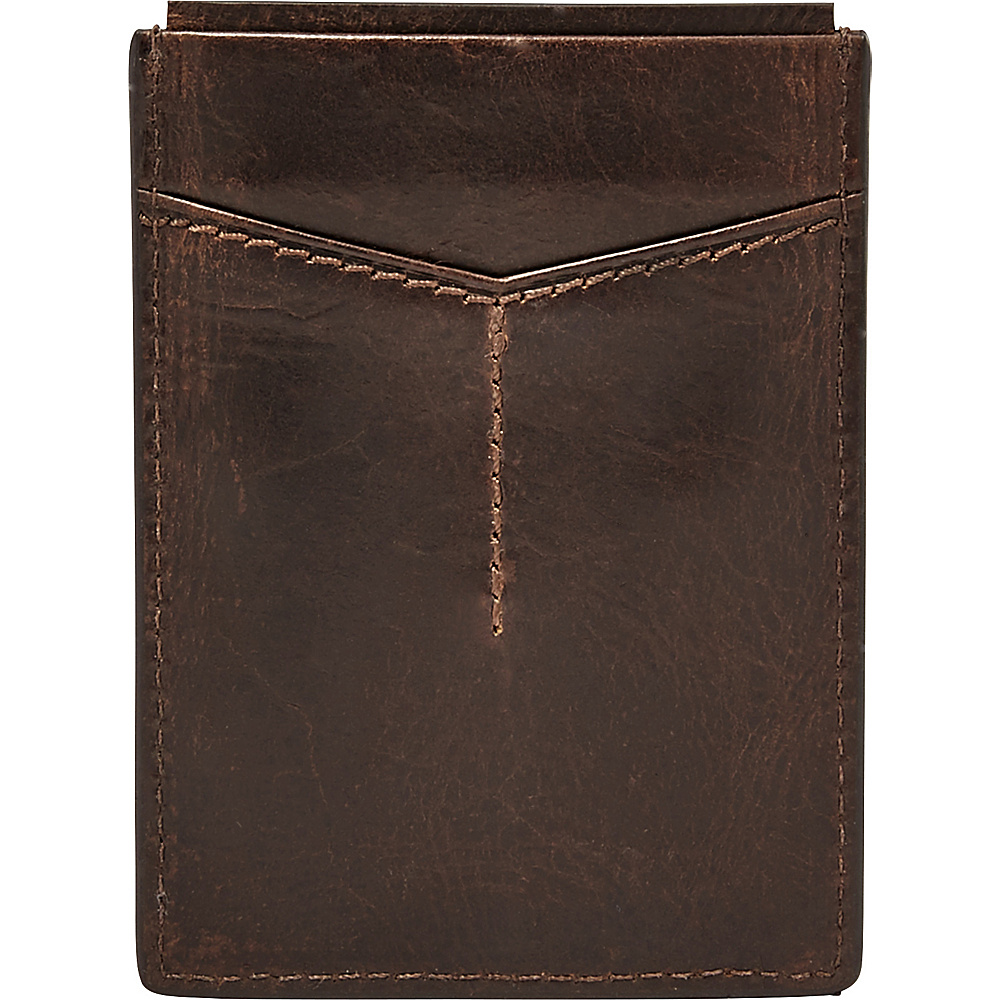 Fossil Derrick RFID Magnetic Card Case Brown Fossil Men s Wallets