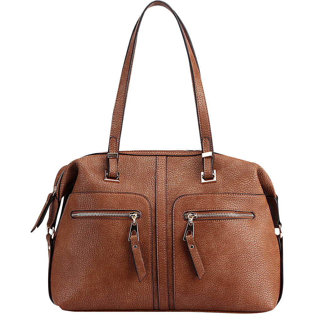MKF Collection Blanche Satchel Brown MKF Collection Manmade Handbags