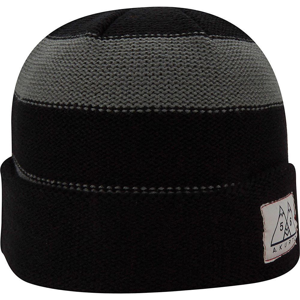 A Kurtz Tic Stripe Watchcap Black A Kurtz Hats Gloves Scarves