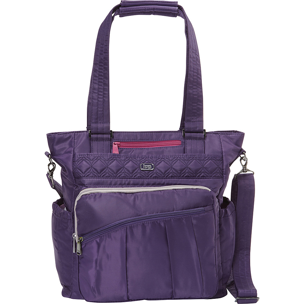 Lug V Ace Tote Concord Purple Lug Fabric Handbags