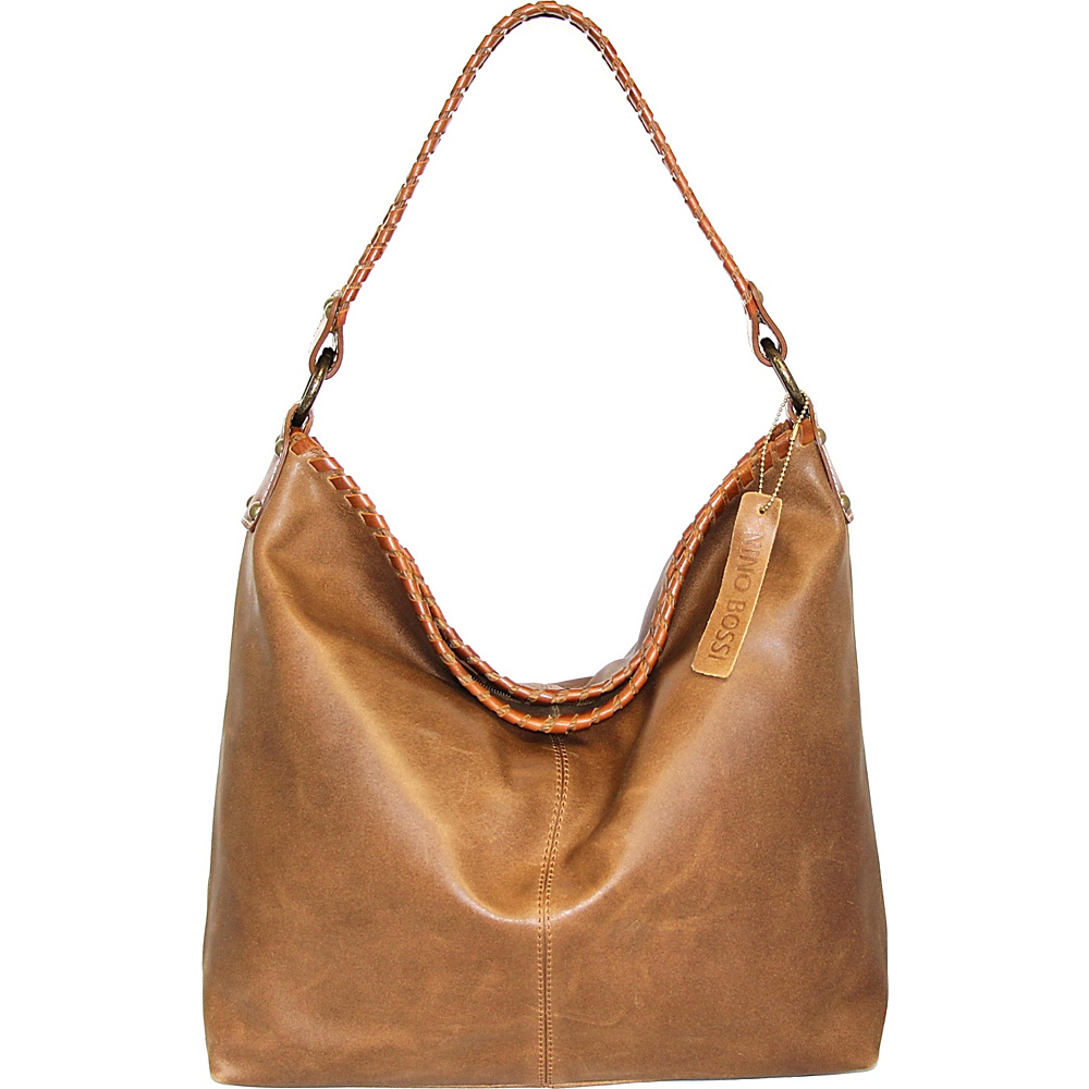 Nino Bossi Daisy Petal Shoulder Bag Saddle Nino Bossi Leather Handbags