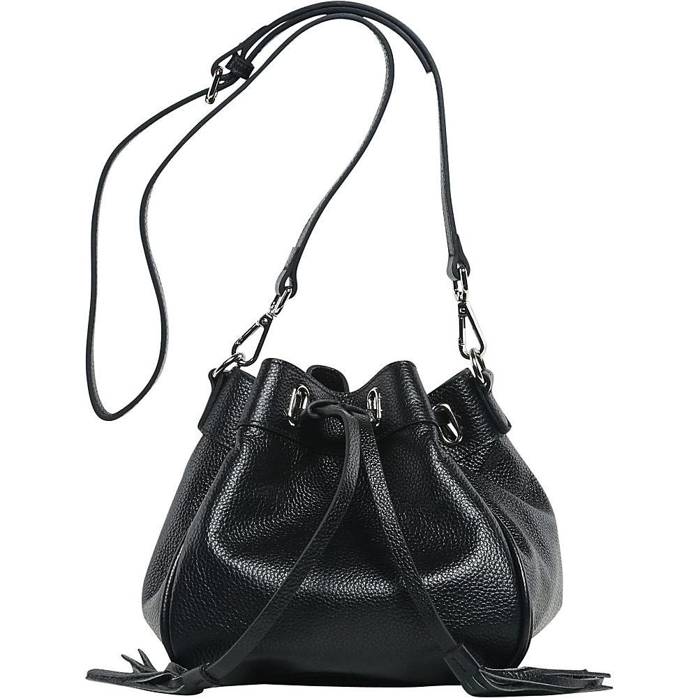 Vicenzo Leather Jolie Mini Bucket Bag Black Vicenzo Leather Leather Handbags