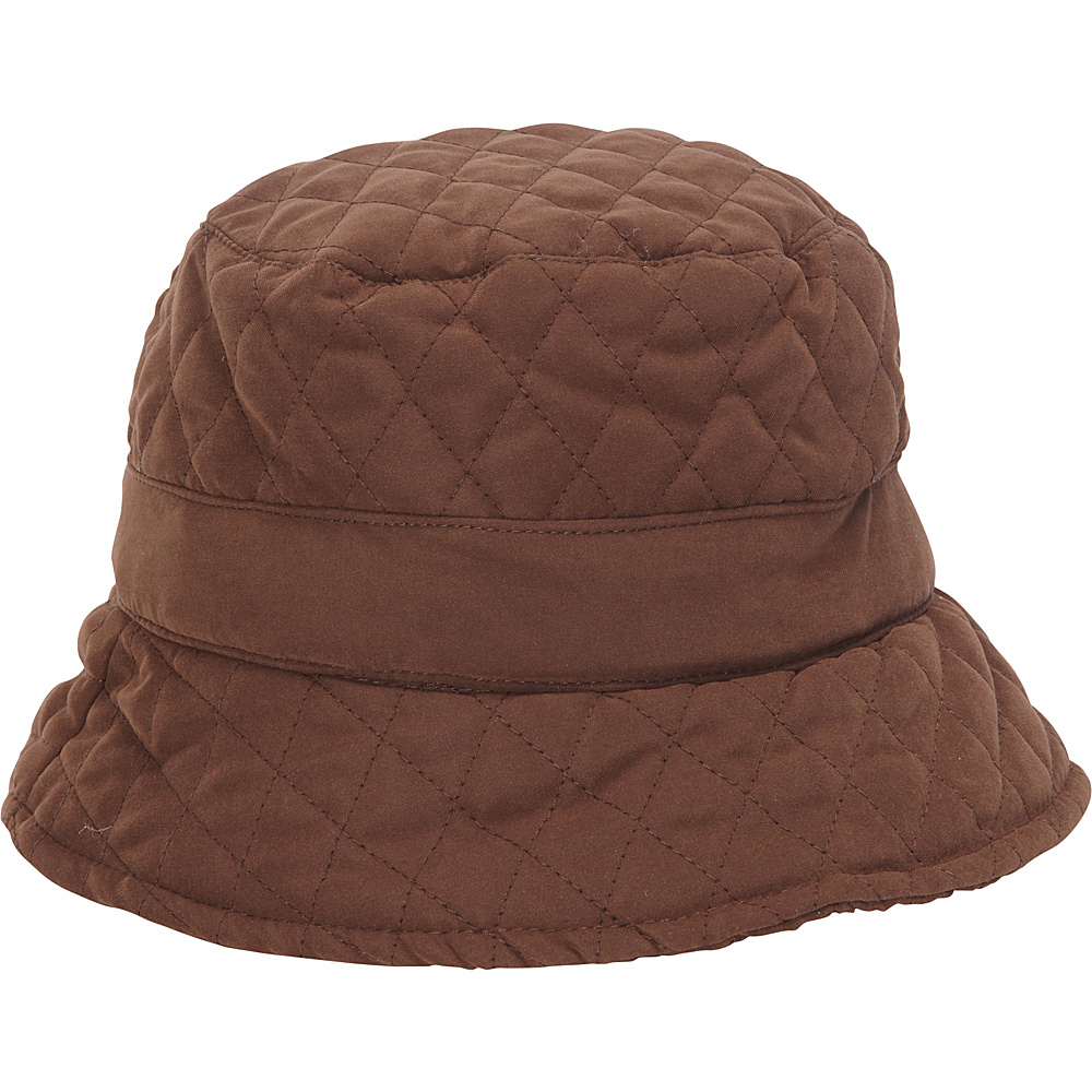 Adora Hats Quilted Bucket Hat Brown Adora Hats Hats Gloves Scarves