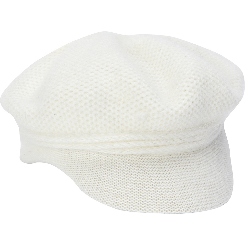 Adora Hats Wool Newsboy Hat Ivory Adora Hats Hats Gloves Scarves