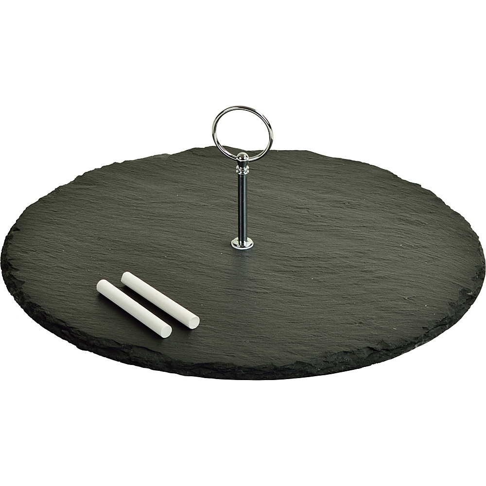 Picnic at Ascot Selva Slate Cheese Board with Soapstone Chalk Black Slate Picnic at Ascot Outdoor Accessories