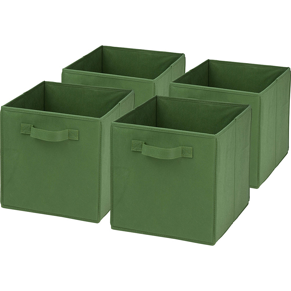 Honey Can Do 4 Pack Non Woven Foldable Cube green Honey Can Do Travel Health Beauty