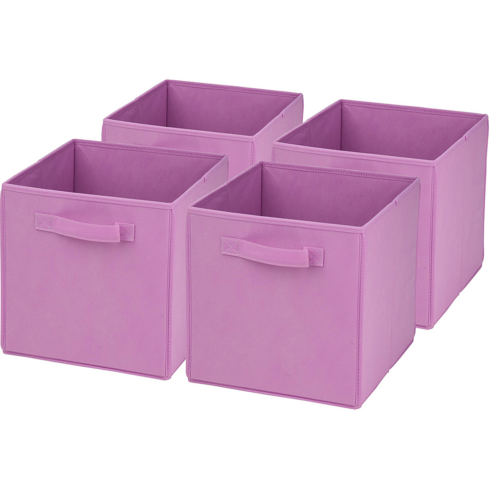 Honey Can Do 4 Pack Non Woven Foldable Cube Pink Honey Can Do Travel Health Beauty