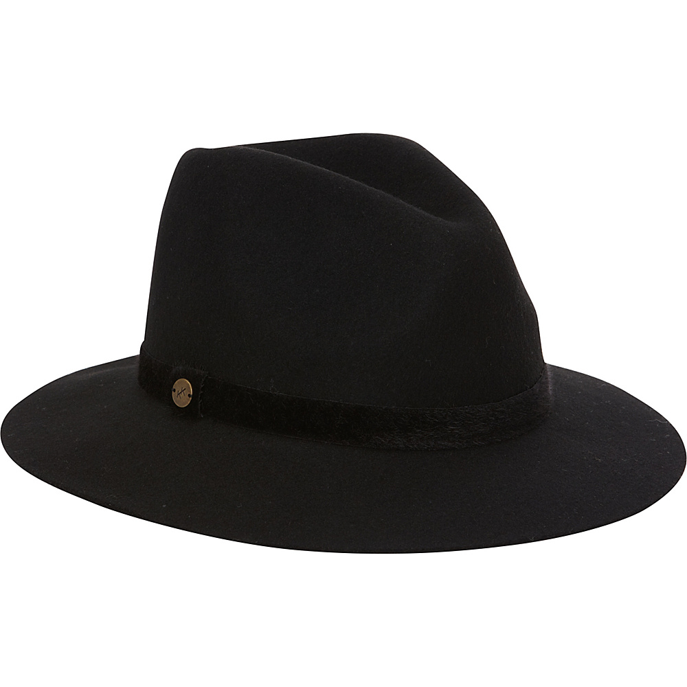 Karen Kane Hats Fedora with Lux Band Black Tweed Karen Kane Hats Hats Gloves Scarves