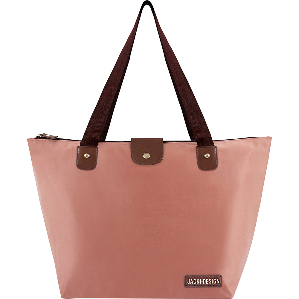 Jacki Design Essential Large Foldable Tote Bag Rose Jacki Design Fabric Handbags