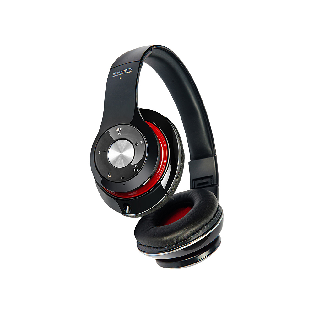 Koolulu Bluetooth Premium Headphone with Equalizer Black Koolulu Headphones Speakers