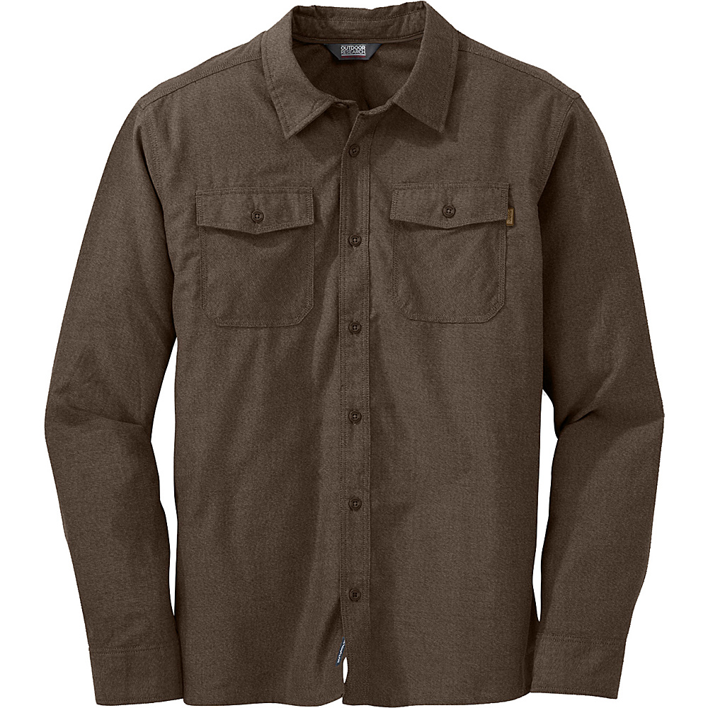 Outdoor Research Gastown L S Shirt XL Earth Outdoor Research Men s Apparel
