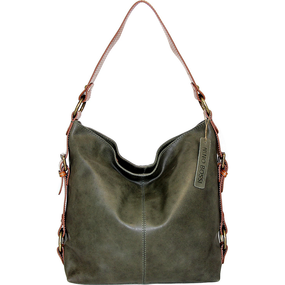 Nino Bossi Lotus Bloom Shoulder Bag Pine Nino Bossi Leather Handbags