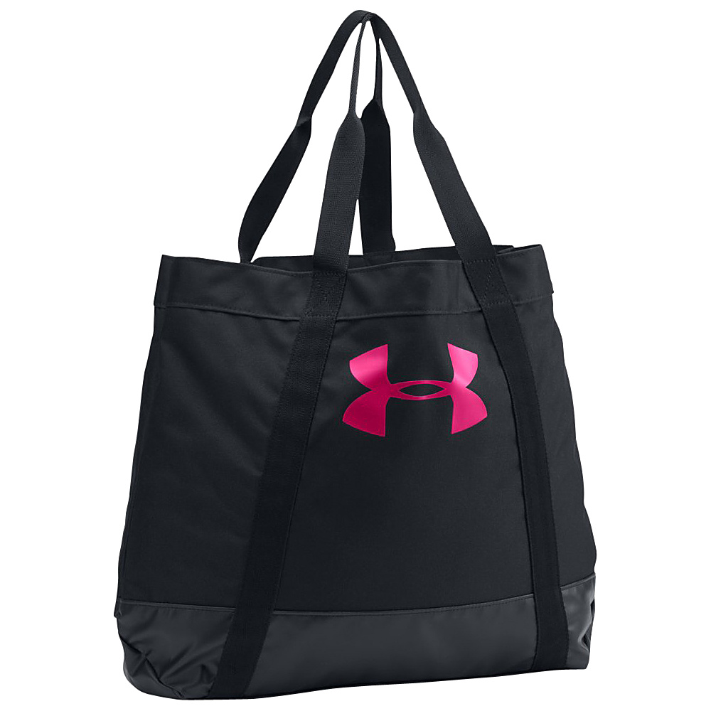 Under Armour PIP Armour Tote Black Black Tropic Pink Under Armour Gym Bags