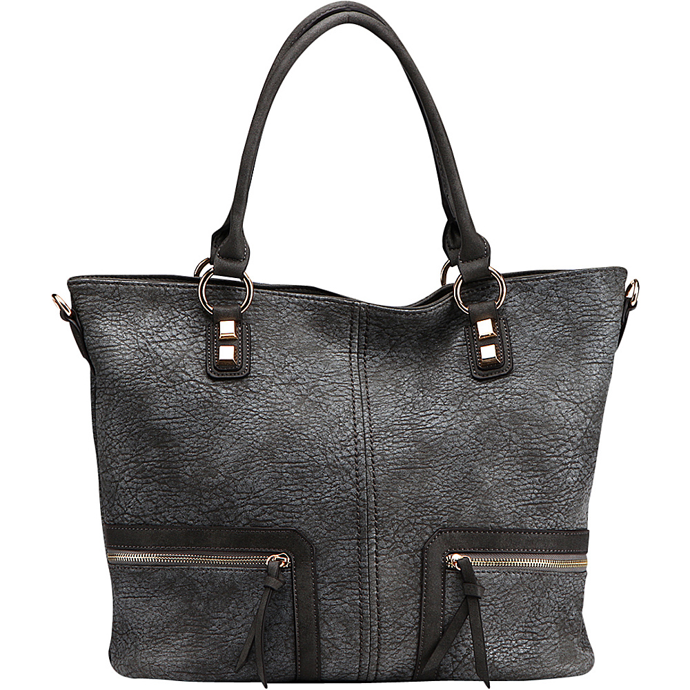MKF Collection Madyson Shoulder Bag Grey MKF Collection Manmade Handbags