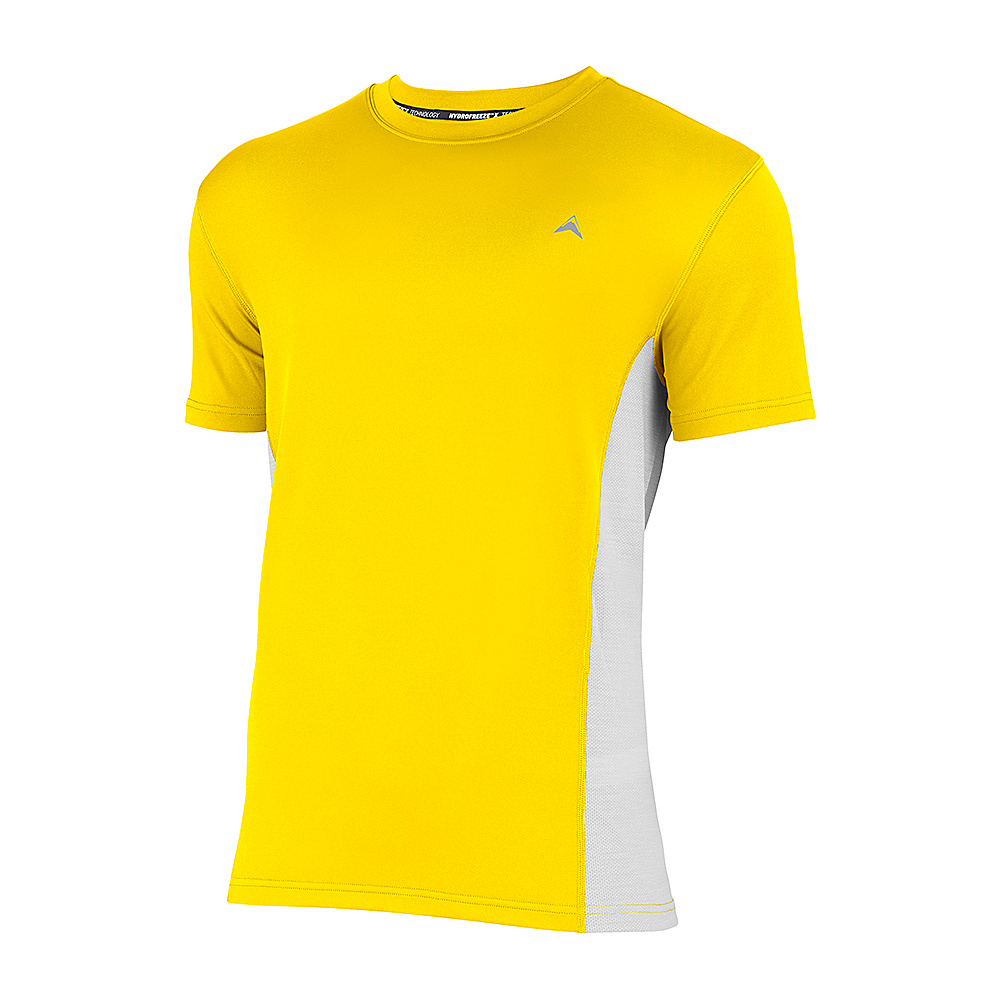 Arctic Cool Mens Instant Cooling Shirt with Mesh S Yellow Arctic Cool Men s Apparel