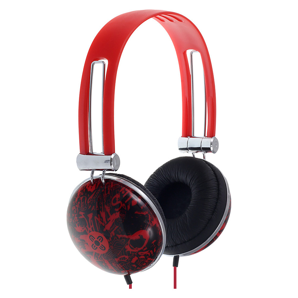 Moki Dome Headphones Red Moki Headphones Speakers