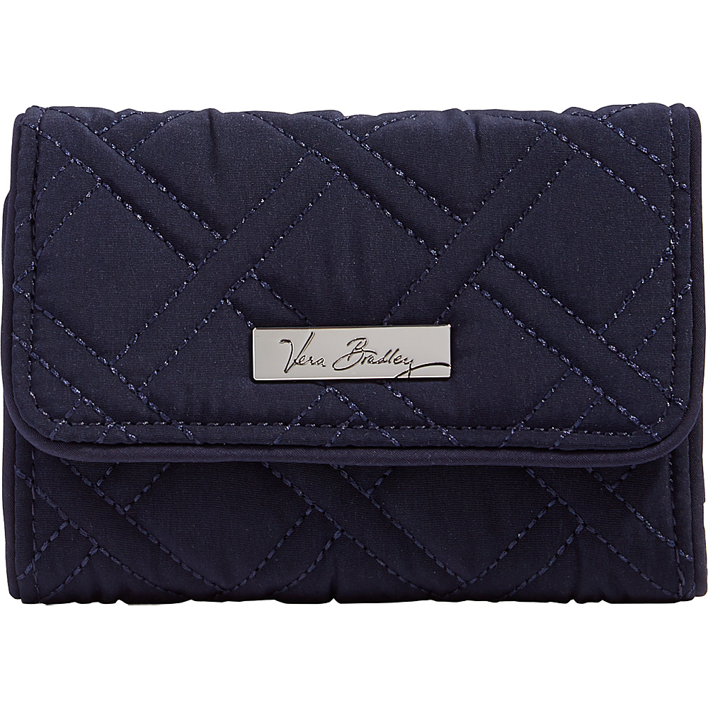 Vera Bradley Riley Compact Wallet-Solid Navy - Vera Bradley Women's Wallets