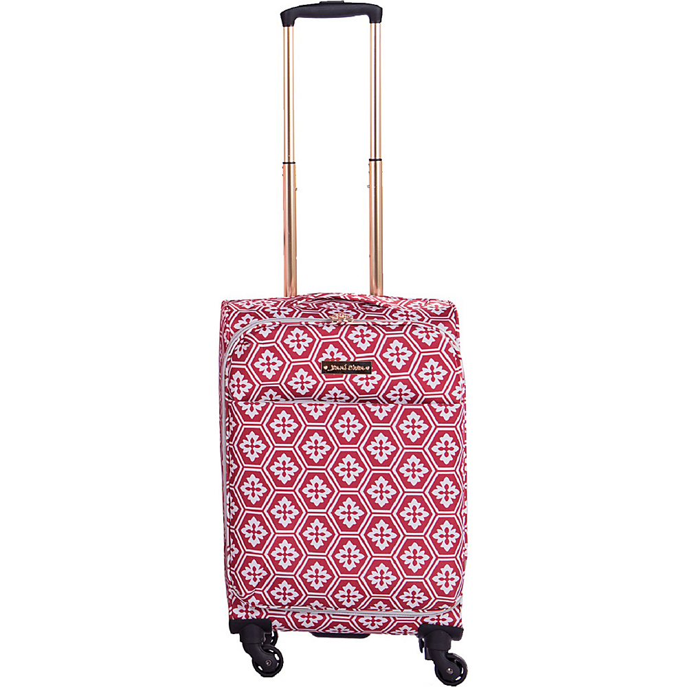 Jenni Chan Aria Snow Flake 20 Upright Spinner Red Jenni Chan Softside Carry On