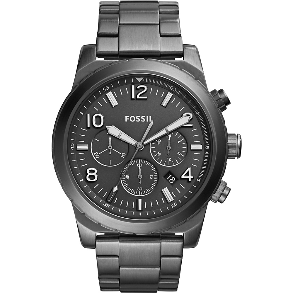Fossil Oakman Chronograph Stainless Steel Watch Grey Fossil Watches