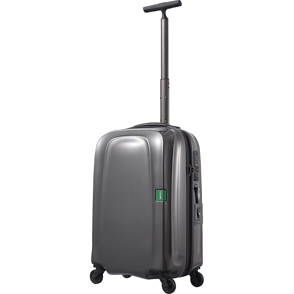 Lojel Lumo 19.5 Carry On Spinner Luggage Metallic Gray Lojel Softside Carry On