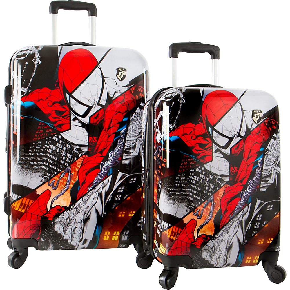 Heys America Marvel Adult 2pc Hardside Spinner Set Spiderman Heys America Luggage Sets