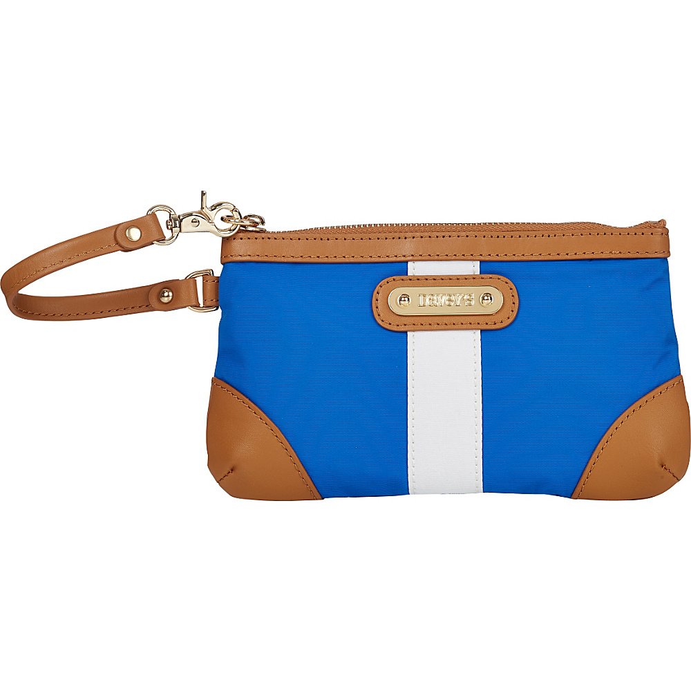 Davey s Medium Stripe Wristlet Blue White Stripe Davey s Fabric Handbags