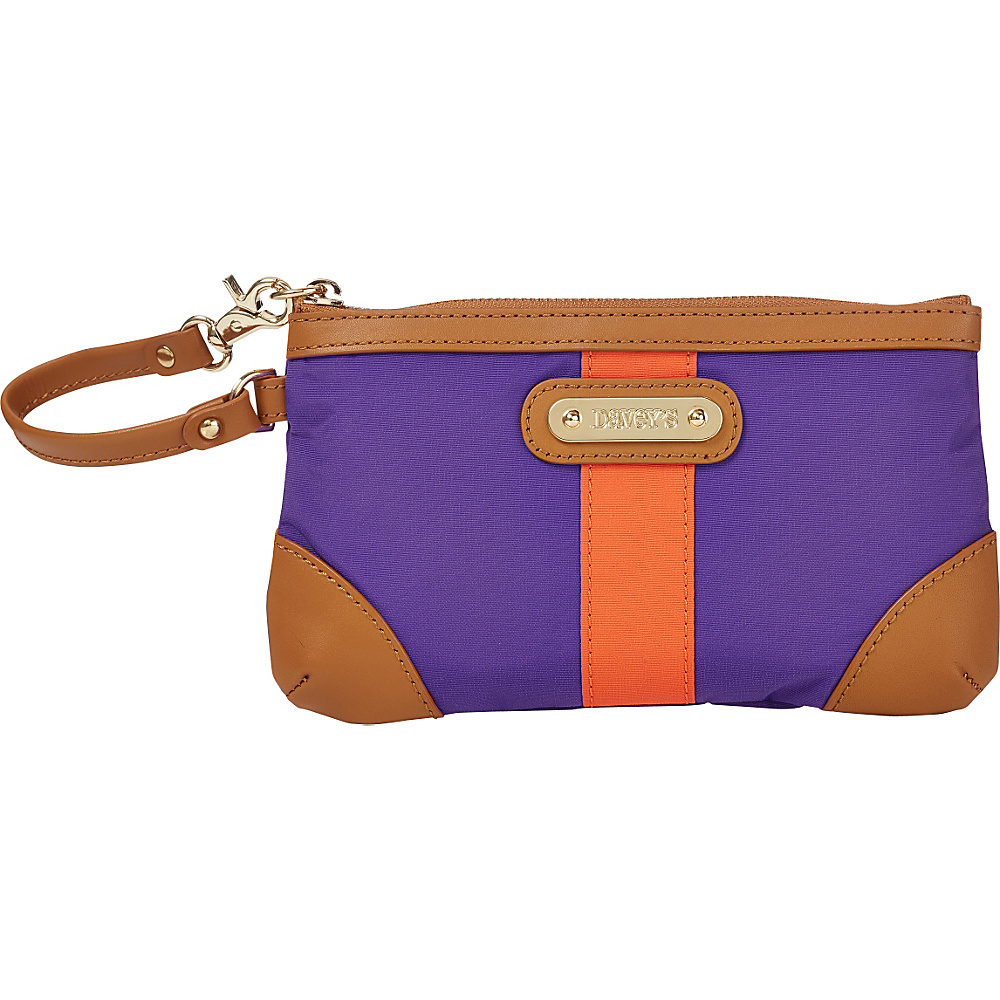 Davey s Medium Stripe Wristlet Purple Orange Stripe Davey s Fabric Handbags