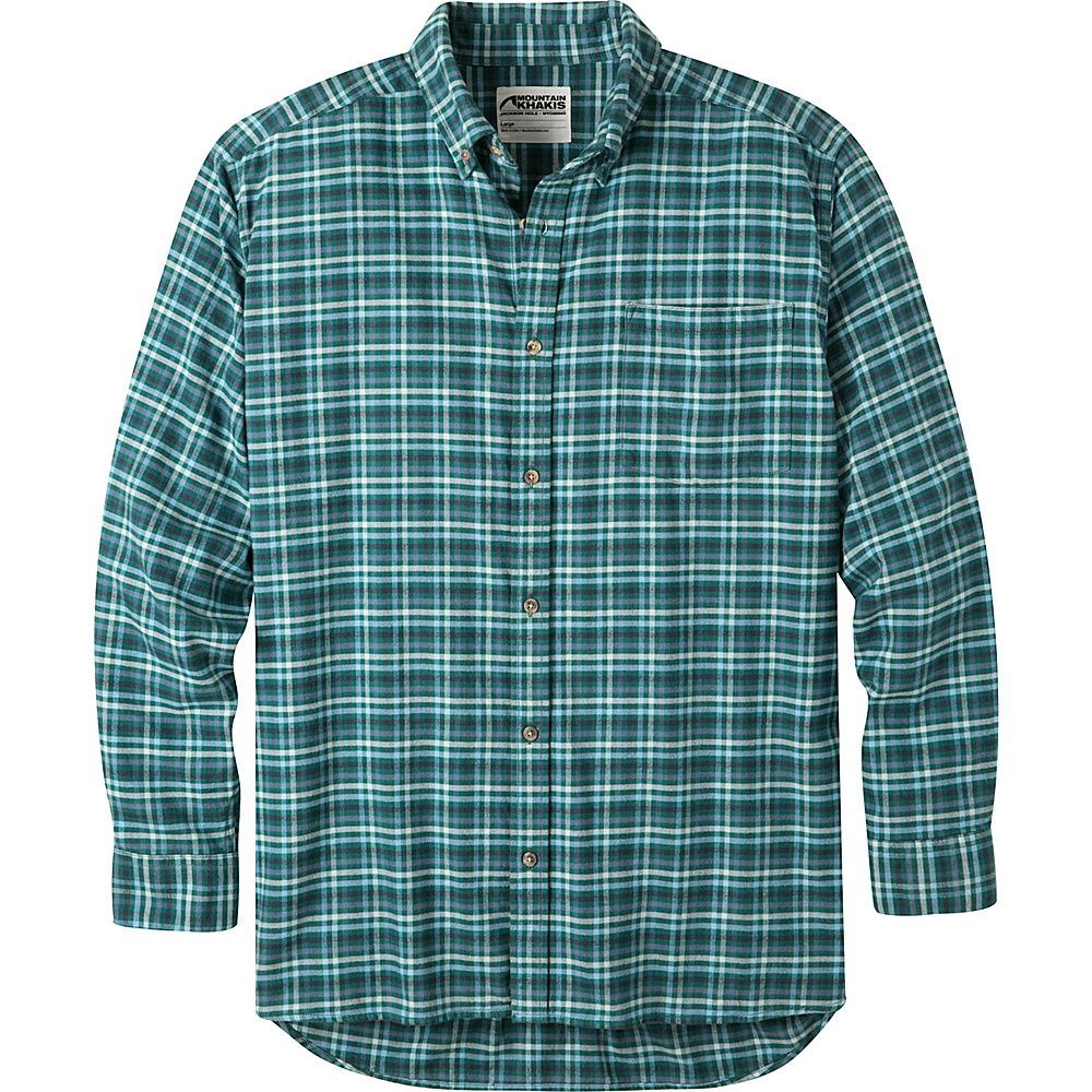 Mountain Khakis Downtown Flannel Shirt XL Deep Jade Mountain Khakis Men s Apparel