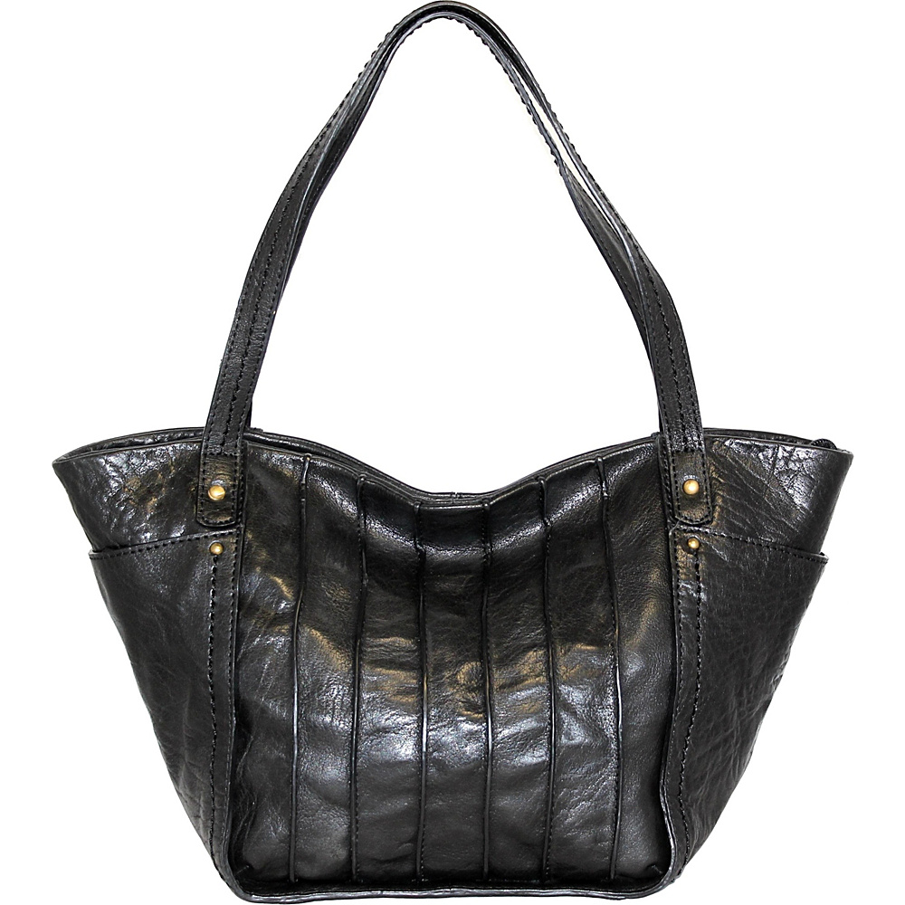 Nino Bossi Begonia Bloom Shoulder Bag Black Nino Bossi Leather Handbags