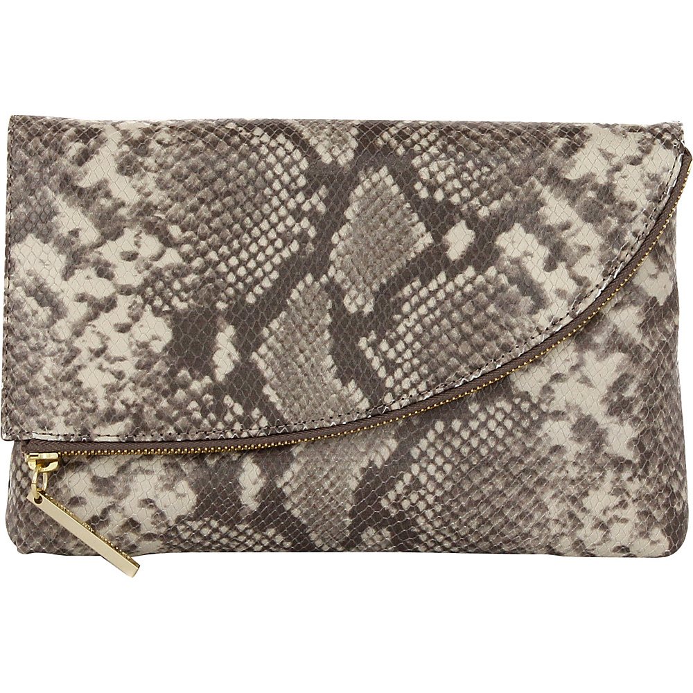 Elaine Turner Anabella Python Clutch Prairie Snake Elaine Turner Designer Handbags