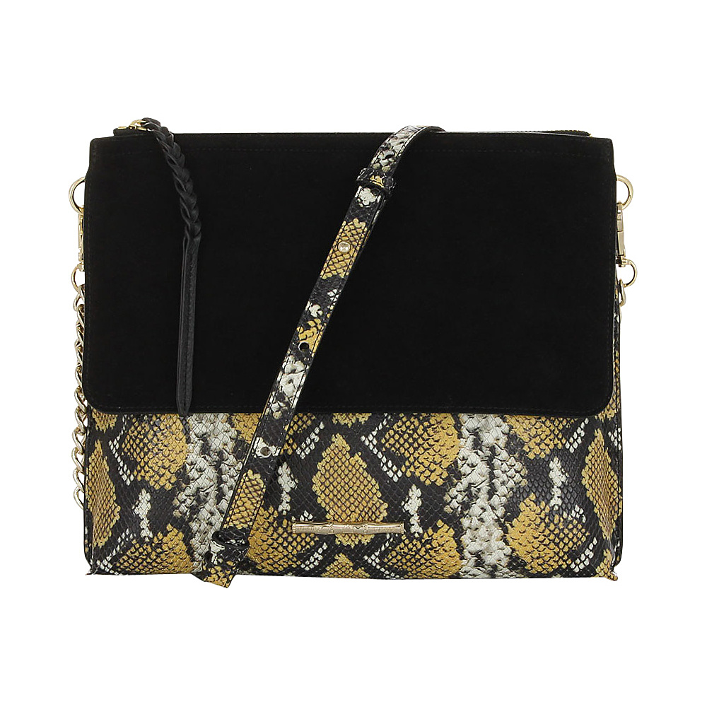 Elaine Turner Jax Crossbody Golden Ocre Python Elaine Turner Designer Handbags