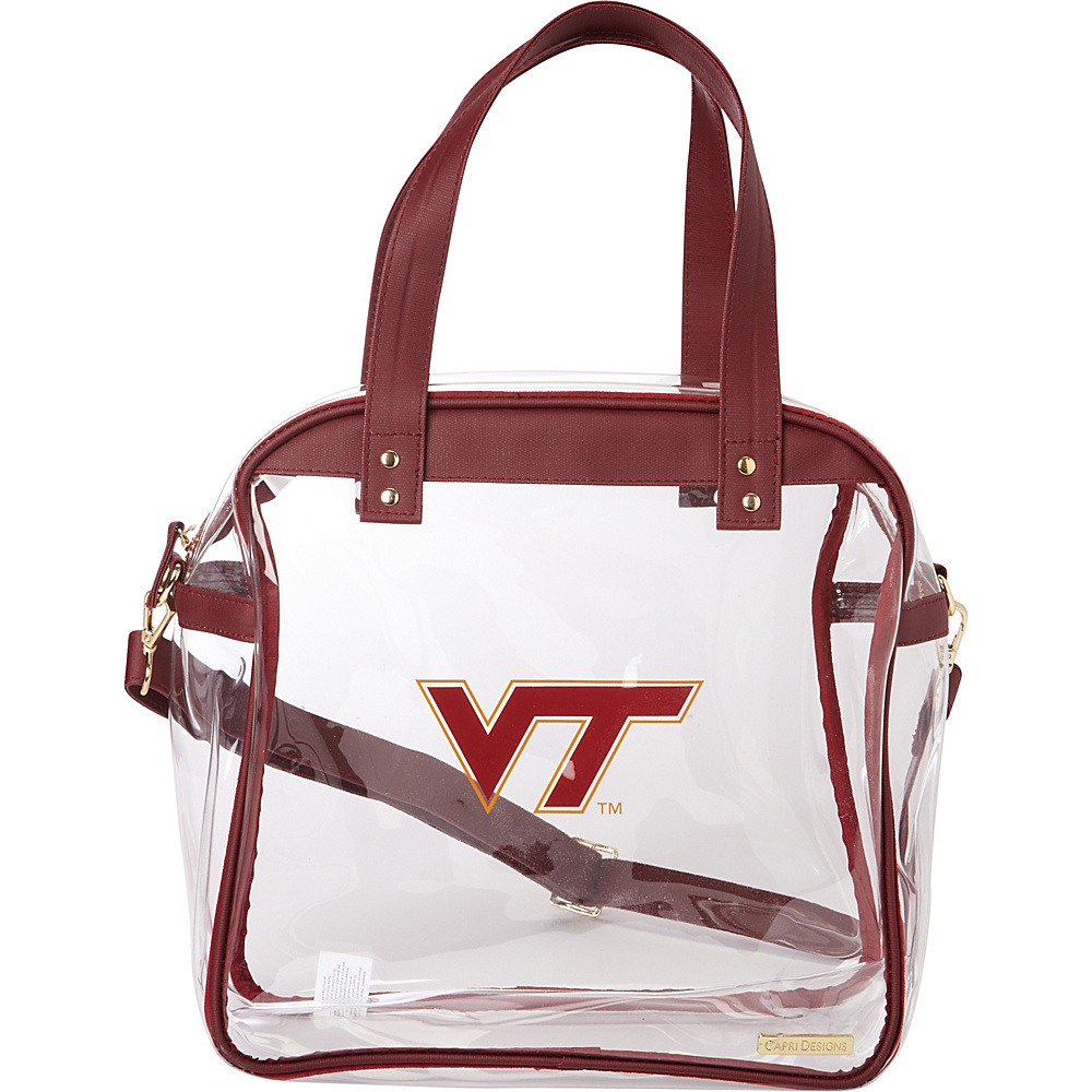 Capri Designs Carryall NCAA Tote Licensed Virginia Tech Capri Designs Manmade Handbags