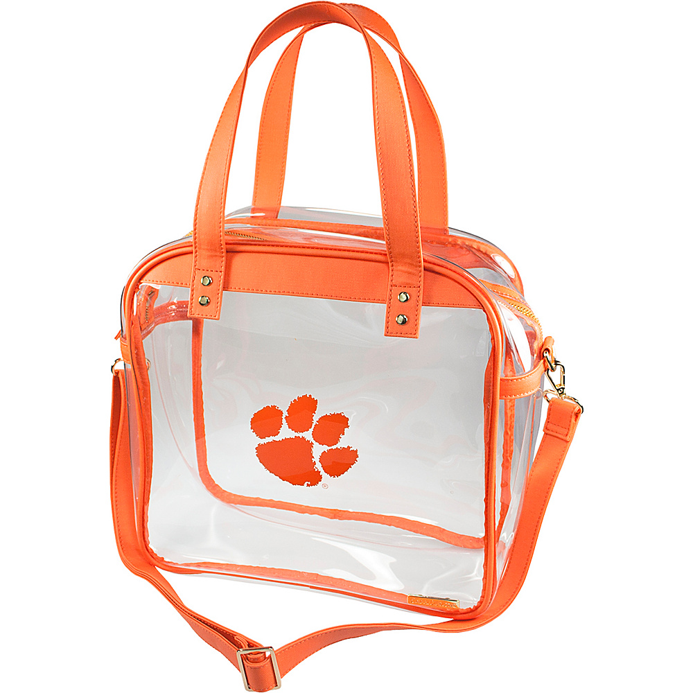 Capri Designs Carryall NCAA Tote Licensed Clemson Capri Designs Manmade Handbags