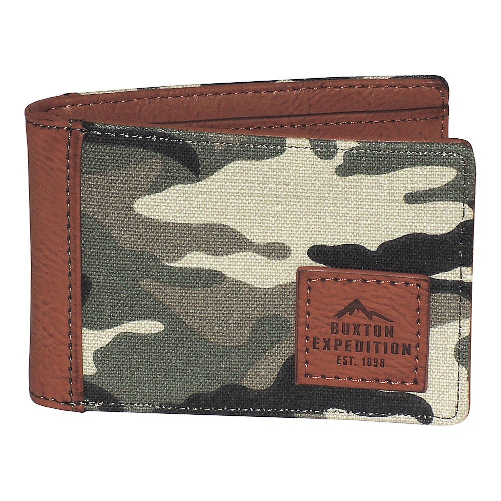 Buxton Expedition II Huntington Gear RFID Front Pocket Slimfold Camouflage Buxton Men s Wallets