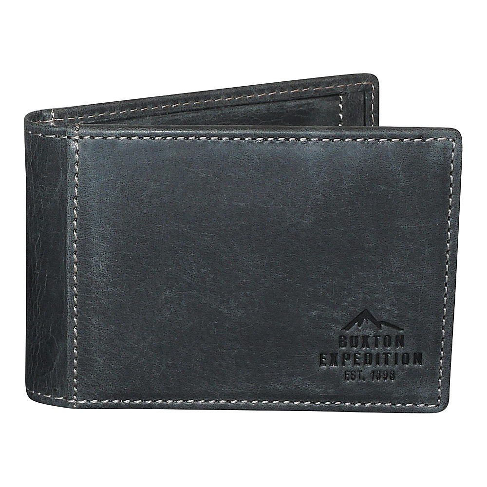Buxton Expedition II RFID Slimfold with Clip Black Buxton Men s Wallets