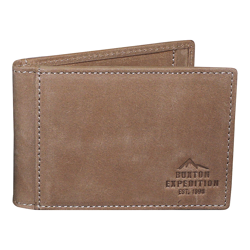 Buxton Expedition II RFID Slimfold with Clip Saddle Buxton Men s Wallets