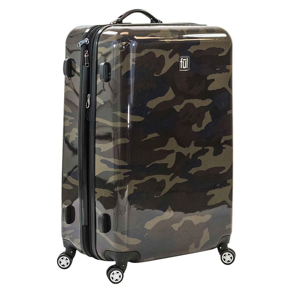 ful Ridgeline 28 Inch Spinner Rolling Luggage Camo ful Hardside Checked