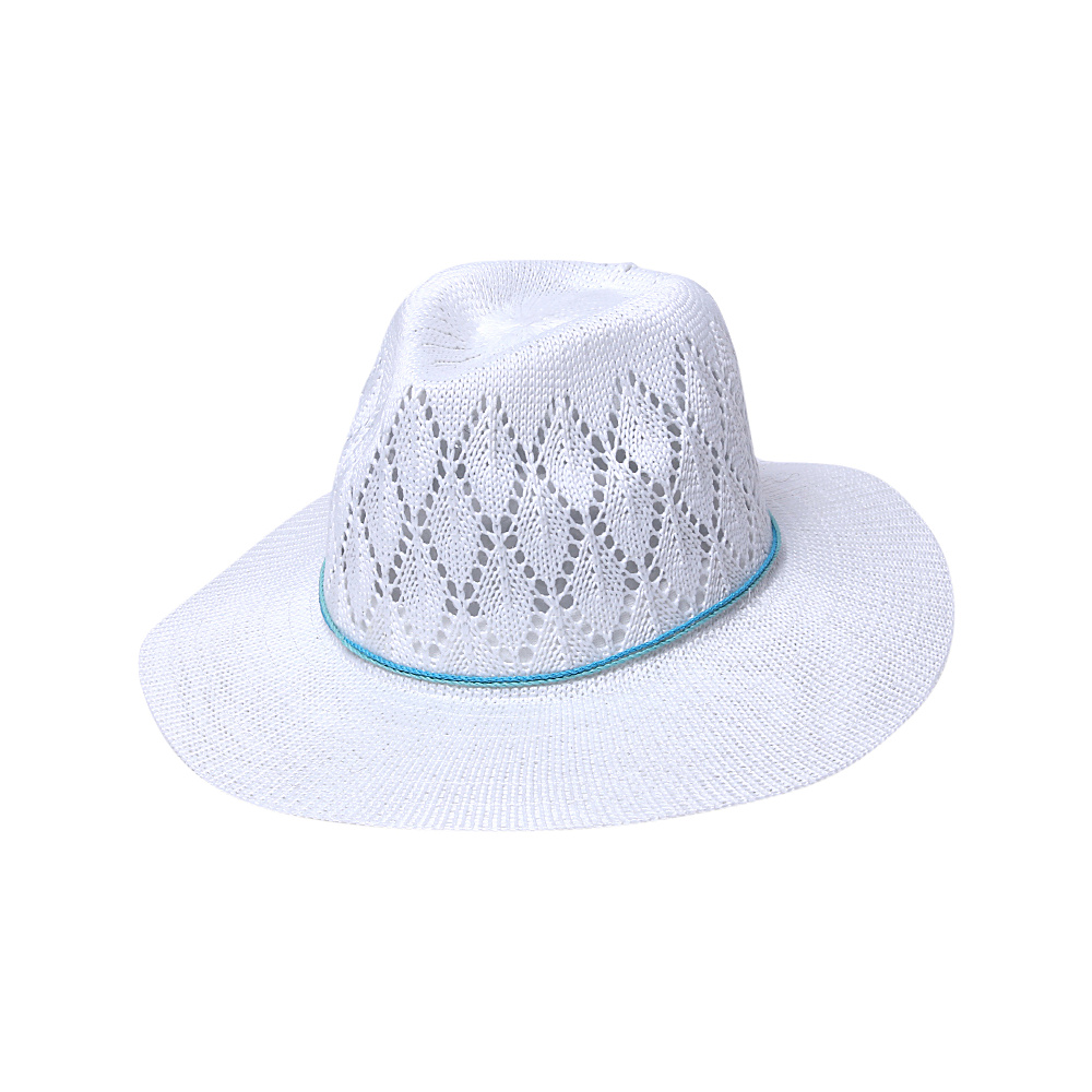 Physician Endorsed Frankie Knit Fedora Hat White Physician Endorsed Hats Gloves Scarves