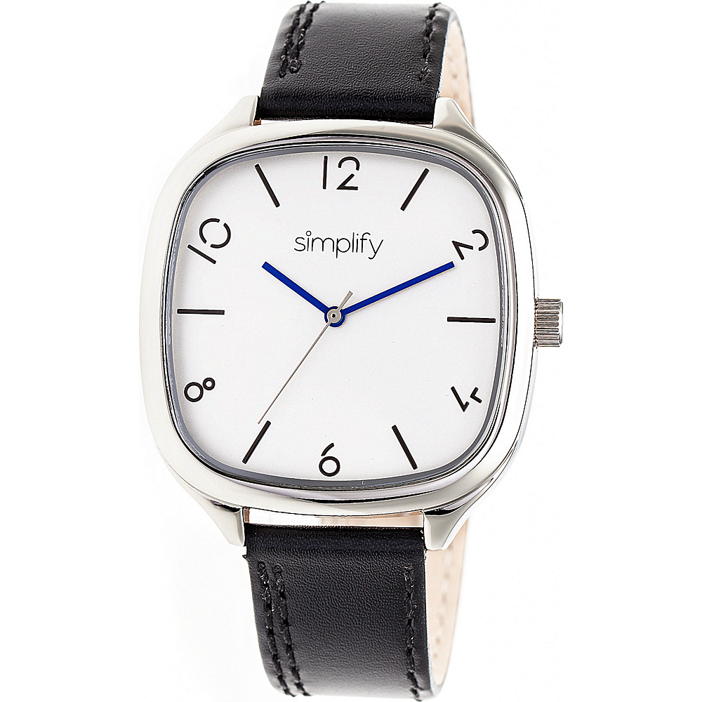 Simplify The 3500 Unisex Watch Black Silver Silver Simplify Watches