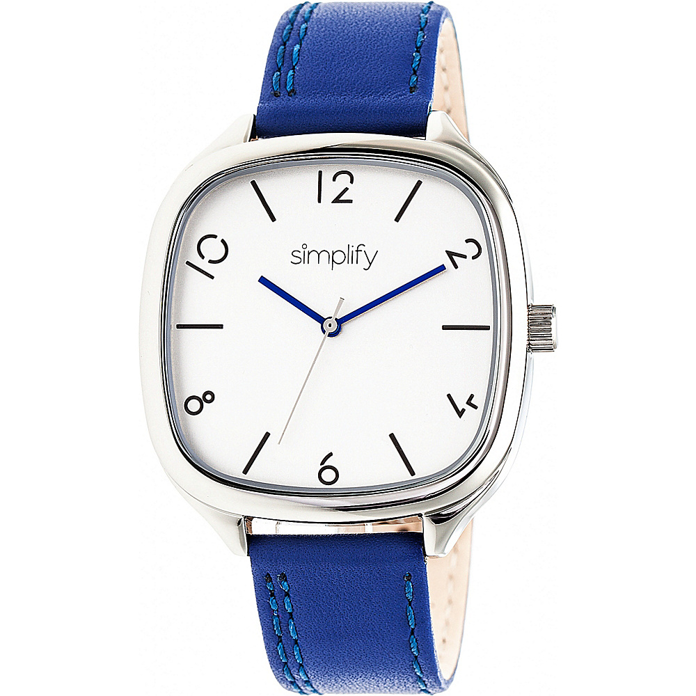 Simplify The 3500 Unisex Watch Blue Silver Silver Simplify Watches