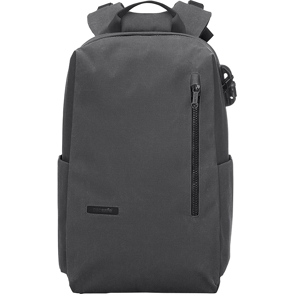 Pacsafe Intasafe Backpack Anti Theft 20L Laptop Pack Charcoal Pacsafe Business Laptop Backpacks