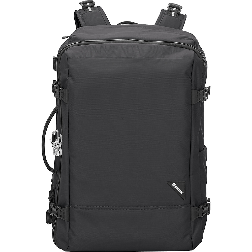 Pacsafe Vibe 40 Anti Theft 40L Weekender Backpack Black Pacsafe Travel Backpacks