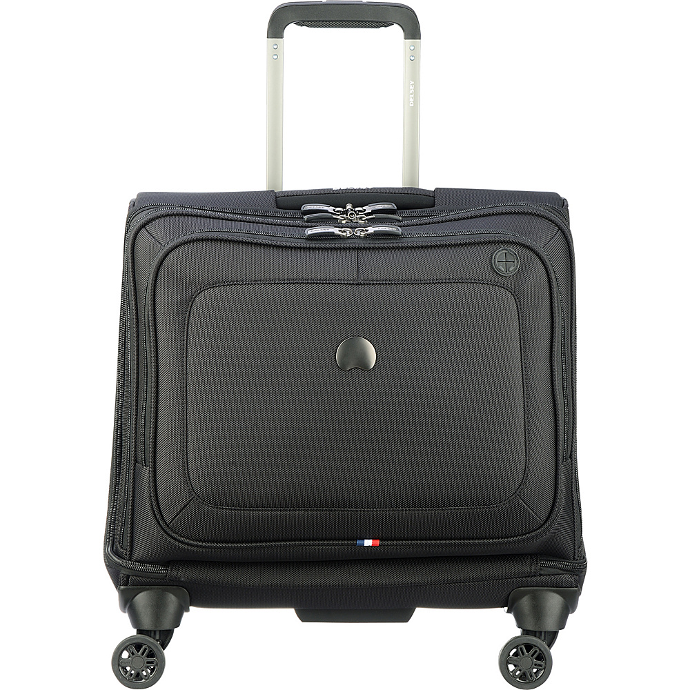Delsey Cruise Lite Soft Spinner Trolley Tote Black Delsey Softside Carry On