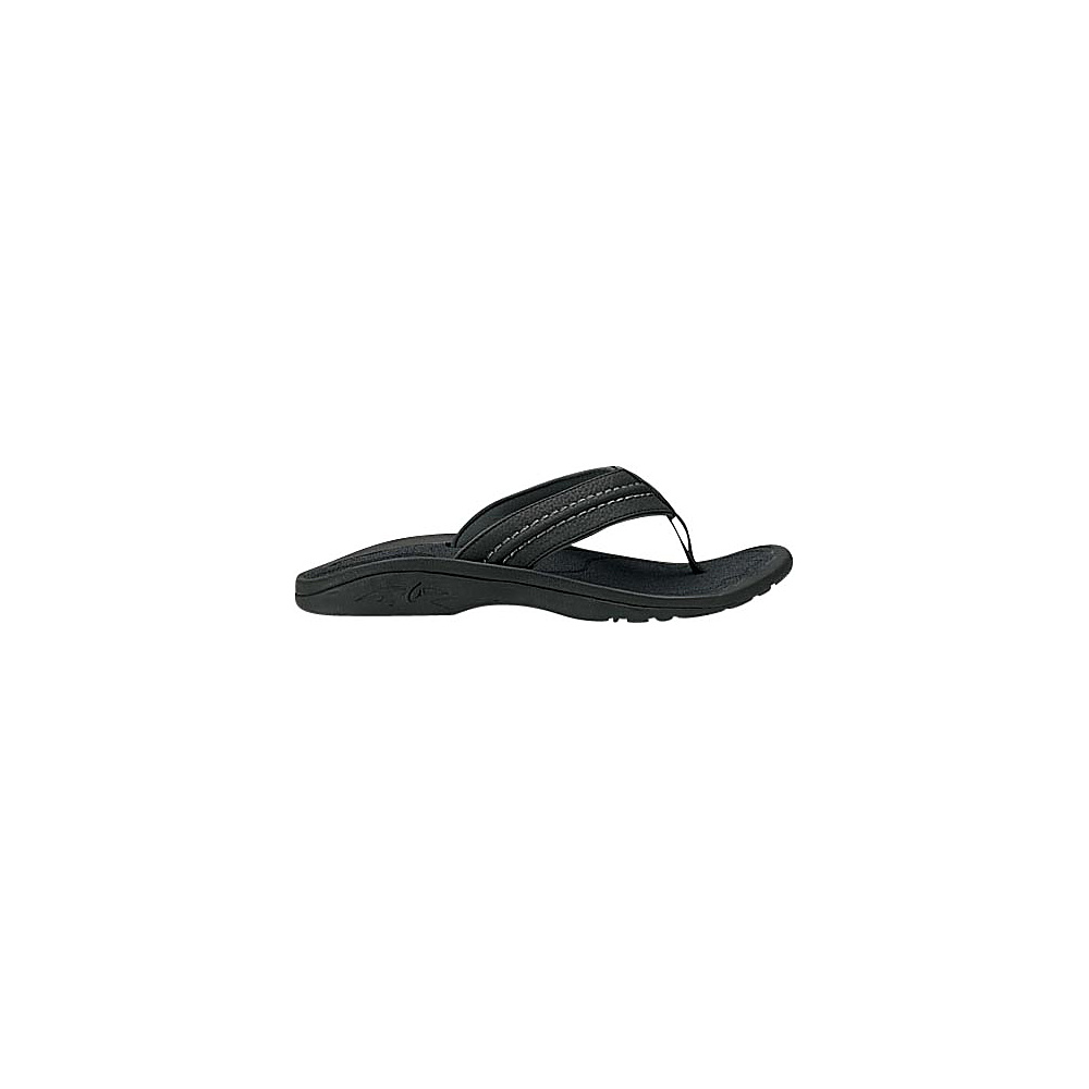 OluKai Mens Hokua Sandal 15 Black Dark Shadow OluKai Men s Footwear